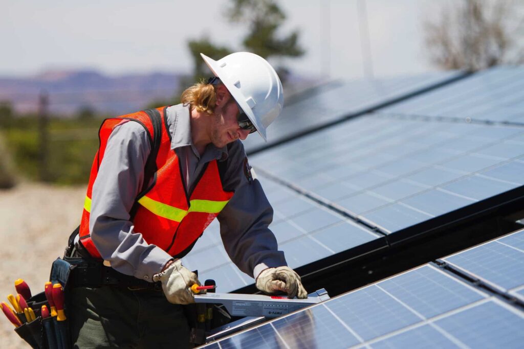 GridSource Renewables utility-scale solar installation